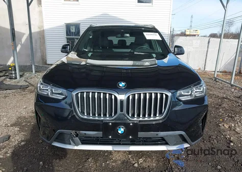 2022 BMW X3 xDrive30I from USA, damaged, VIN 5UX53DP03N9K67340
